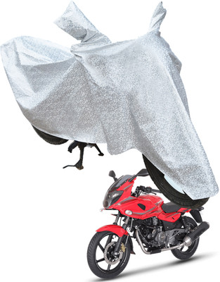 RiderShine Waterproof Two Wheeler Cover for Bajaj(Pulsar 250, Silver)