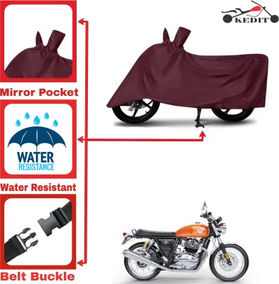 KEDIT Two Wheeler Cover for Royal Enfield(Interceptor 650, Maroon)