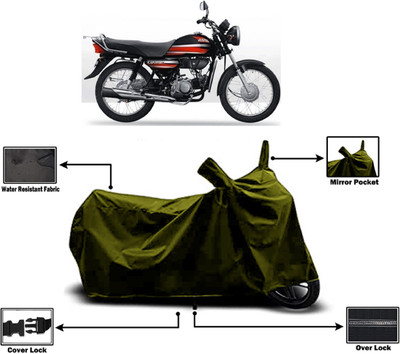Amexride Two Wheeler Cover for Hero(CD Dawn, Green)