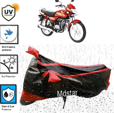 Mdstar Waterproof Two Wheeler Cover for Hero(HF Deluxe, Red)