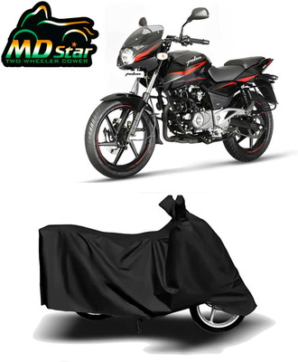 Mdstar Waterproof Two Wheeler Cover for Bajaj(Pulsar 180 DTS-i, Black)