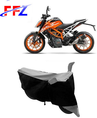 FFZ Waterproof Two Wheeler Cover for KTM(390 Duke, Black, Grey)