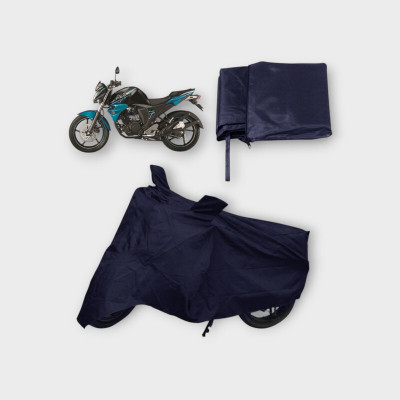 NIA DK STORE Two Wheeler Cover for Yamaha(Black)