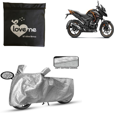 Love Me Two Wheeler Cover for Honda(X-Blade, Silver)