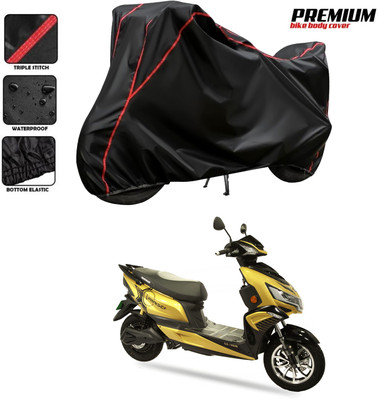 GOSHIV-car and bike accessories Waterproof Two Wheeler Cover for Okinawa(Black, Red)