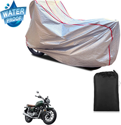 PAGORA Waterproof Two Wheeler Cover for Honda(Hness CB350, Silver)
