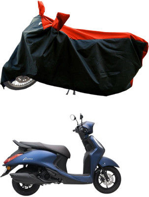 DeepShakshi AUTOMOTIVE Waterproof Two Wheeler Cover for Yamaha(Fascino 125 FI, Red)