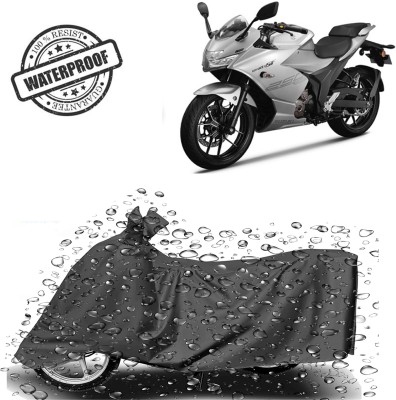 ROYAL AUTO MART Waterproof Two Wheeler Cover for Suzuki(Gixxer SF 250, Grey)