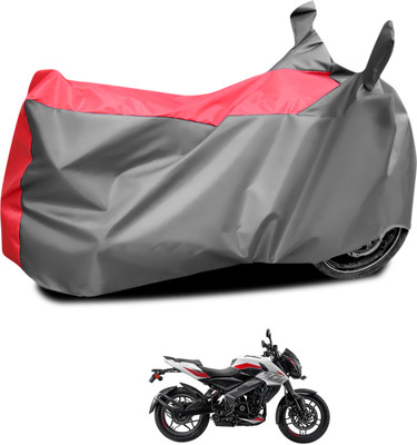 CODOKI Waterproof Two Wheeler Cover for Bajaj(Pulsar 200, Grey, Red)