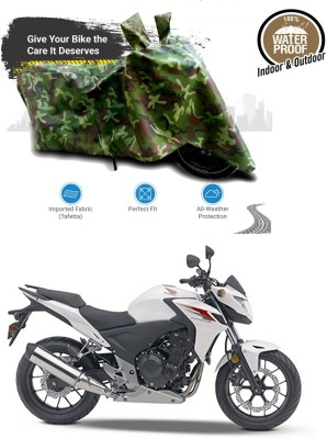 Genipap Waterproof Two Wheeler Cover for Honda(CB500F, Multicolor)