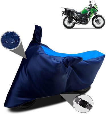 DeepShakshi AUTOMOTIVE Waterproof Two Wheeler Cover for Kawasaki(Versys X 300, Blue)