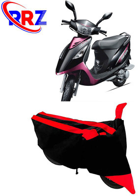 AutoGalaxy Waterproof Two Wheeler Cover for TVS(Scooty Streak, Black, Red)