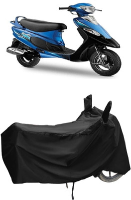 Autoprime Two Wheeler Cover for TVS(Pep Plus, Black)