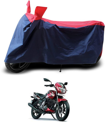KEDIT Two Wheeler Cover for TVS(Flame SR125, Red, Blue)