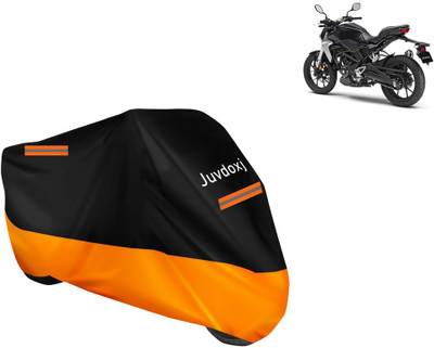 Juvdoxj Waterproof Two Wheeler Cover for Honda(CBR300R BS6, Orange)
