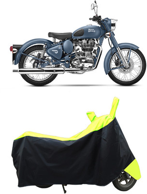 Coxtor Waterproof Two Wheeler Cover for Royal Enfield(Classic Squadron, Yellow)