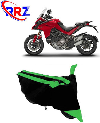 RRZ Waterproof Two Wheeler Cover for Ducati(Multistrada 1260, Black, Green)