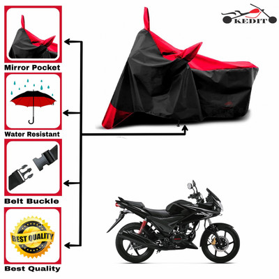 AASHTIK MART Two Wheeler Cover for Honda(Stunner CBF, Red, Black)