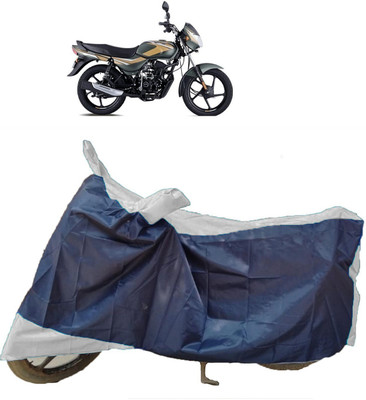 ANTOFY Two Wheeler Cover for Bajaj(CT100, Blue, Grey)