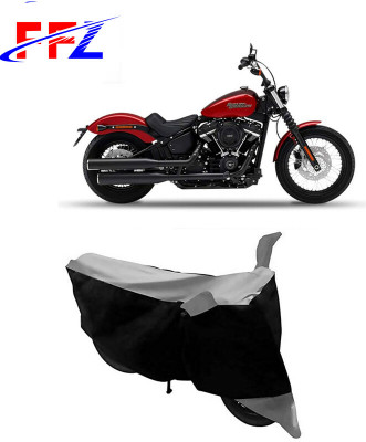 FFZ Waterproof Two Wheeler Cover for Harley Davidson(Street Bob, Black, Grey)
