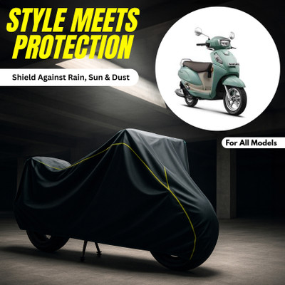 AUCTIMO Two Wheeler Cover for Suzuki(Access, Multicolor)