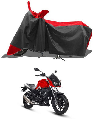 PAGORA Waterproof Two Wheeler Cover for Mahindra(Mojo UT 300, Red, Black)