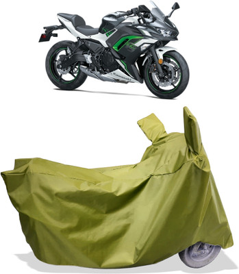 Amexride Two Wheeler Cover for Kawasaki(Ninja 650 BS6, Maroon)