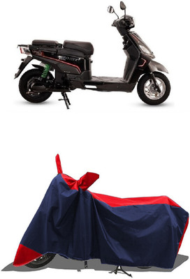 SUGASHRI Waterproof Two Wheeler Cover for Hero Electric(Electric NYX e5, Red, Blue)