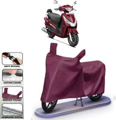 WMIZEXA Waterproof Two Wheeler Cover for Hero(MotoCorp Destini 125, Maroon)