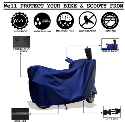 Amexride Two Wheeler Cover for Yamaha(YZF R15 V3 BS6, Blue)