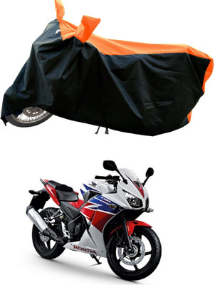 DeepShakshi AUTOMOTIVE Waterproof Two Wheeler Cover for Honda(CBR300R, Orange)