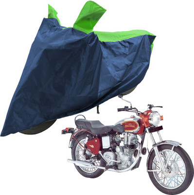 RiderShine Two Wheeler Cover for Royal Enfield(Machismo 350, Blue, Green)