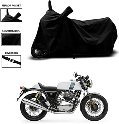 SK AUTO Waterproof Two Wheeler Cover for Royal Enfield(Continental GT 650, Black)
