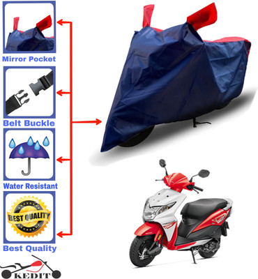 KEDIT Two Wheeler Cover for Honda(Deo, Red, Blue)
