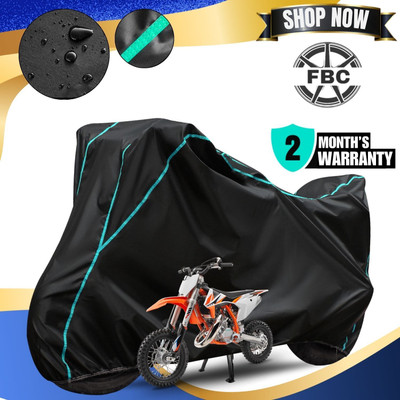 FBC Waterproof Two Wheeler Cover for KTM(Black, Blue)