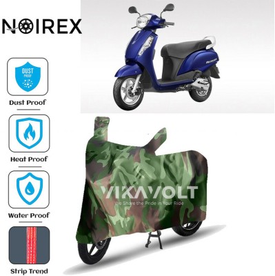 NOIREX Waterproof Two Wheeler Cover for Suzuki(Access 125, Green)