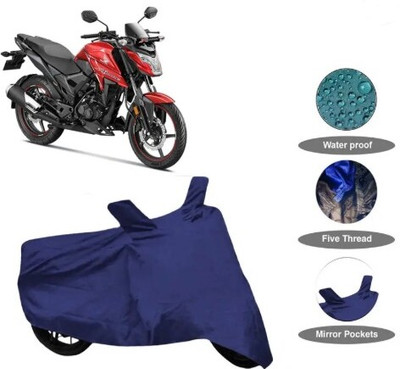 Tritika Waterproof Two Wheeler Cover for Honda(X-Blade, Blue)