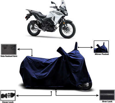 Amexride Two Wheeler Cover for Kawasaki(Versys X 300, Blue)