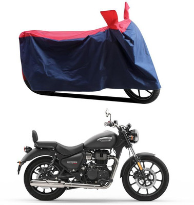 AASHTIK MART Two Wheeler Cover for Royal Enfield(Meteor 350, Red, Blue)