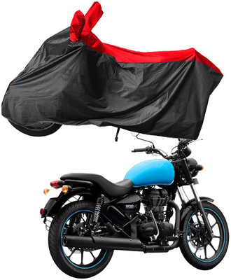RiderShine Waterproof Two Wheeler Cover for Royal Enfield(Thunderbird 500, Black, Red)