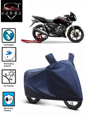 J S R Waterproof Two Wheeler Cover for TVS(Apache RTR 180, Blue)