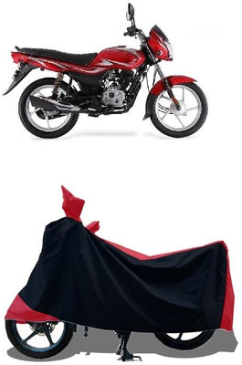 KEDIT Two Wheeler Cover for Bajaj(Platina 100, Red)