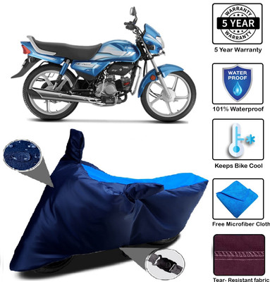 MISSION COLLECTION Waterproof Two Wheeler Cover for Honda(HF Deluxe, Blue)