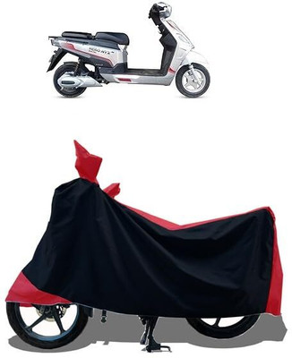 KEDIT Two Wheeler Cover for Hero(Electric NYX e5, Red)