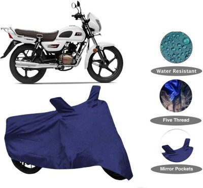 smwzxyu Waterproof Two Wheeler Cover for TVS(Blue)