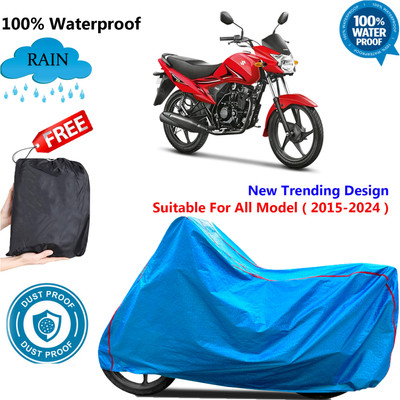 OliverX Waterproof Two Wheeler Cover for Suzuki(Hayate, Blue)