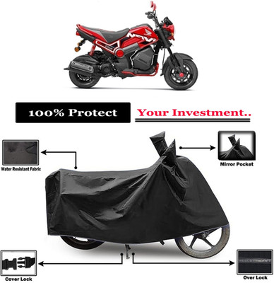 Amexride Two Wheeler Cover for Honda(Navi, Black)
