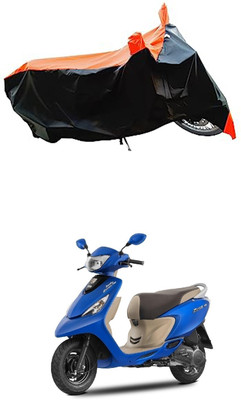 VESMEI Two Wheeler Cover for TVS(Zest, Orange)