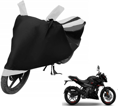Auto Hub Two Wheeler Cover for Bajaj(Pulsar NS 160, White)