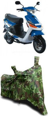 ATBROTHERS Waterproof Two Wheeler Cover for Indus(Yo Style, Multicolor, Green)